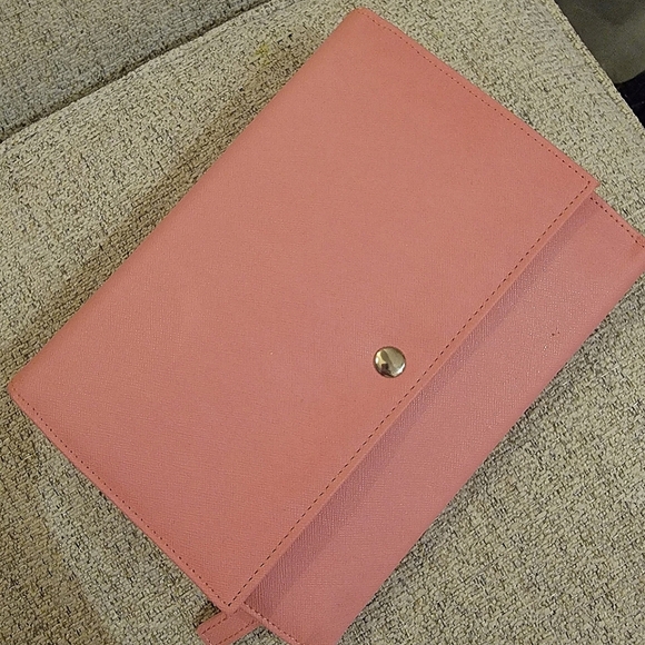 #Sabika #Trifold Pink #Travel #Jewelry #Organizer Faux #Leather #NWOT - Picture 3 of 16